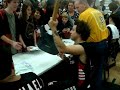 Hollywood Knights USO Italy Tour 2009 Ryan Cabrera signs guitar