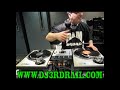 DJ3RDRAIL WNUR DEDICATED HIP HOP SHOW NO SERATO CHICAGO 2009 VINYL AND TABLES