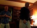 Dad plays the Wii