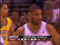visit http://www.nba.com/video for more highlights.  watch tim duncan drop 20 points and 15 rebounds on the hornets in the spurs' game 6 win on thursday.