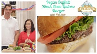 Vegan Buffalo Black Bean Quinoa Burger with Nick Loeb
