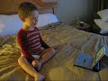 Trip watches Curious George