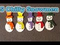 Winter Preschool Songs - 5 Chilly Snowmen song - Littlestorybug