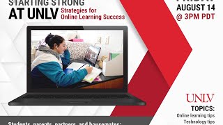 Starting Strong at UNLV: Strategies for Online Learning Success