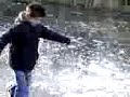horsforth People Walking on ice 18.2.08