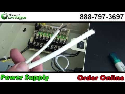 cable supply - http://www.discount-low-voltage.com/CCTV-Security-Installation-Products This is an overview of different types power supplies. Individual supplies in a 12 an...