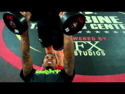 Brandon Jennings Dumbbell Press