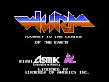 this is the title screen and intro for the nes game wurm: journey to the center of the earth.