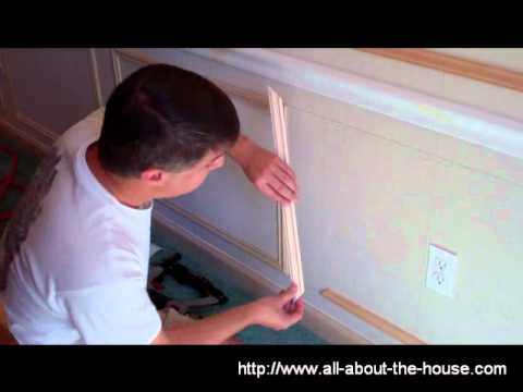 how to fasten wainscoting