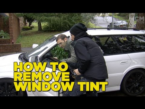 how to remove tint from a window