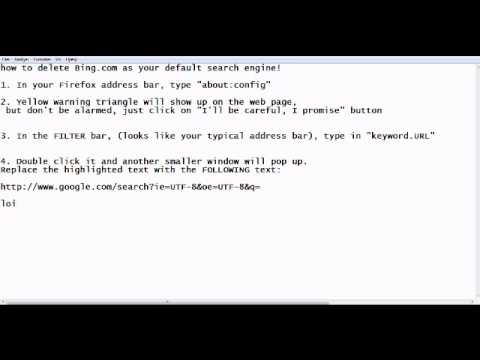 how to delete bing search