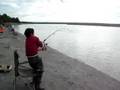 Manu Catches Silver Salmon