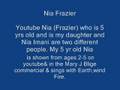 Nia (Frazier) 5 yrs old and Nia Imani are two different kids
