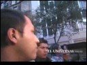 Se los llevaron y les iban pegando arriba de los carros