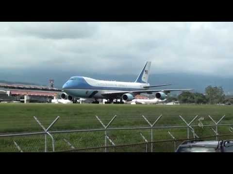 Air Force One Barack Obama | SJO MROC Costa Rica - HD
