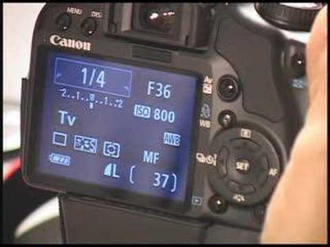 how to set f stop on canon rebel