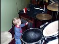1 year old drummer: Gavin Burchard