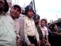 Demonstrators embracing the police!!