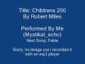Robert Miles - Children - Piano Robert Miles - Children - Piano