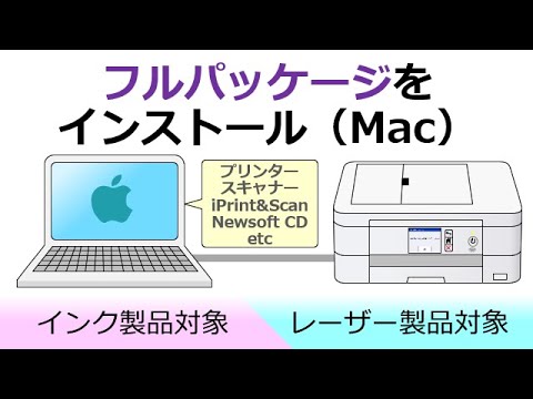 フルパッケージ (推奨) ドライバーをインストールする (Mac) 