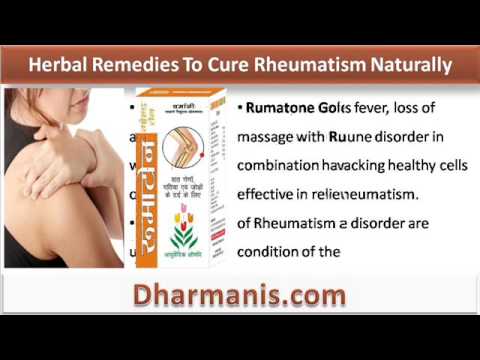 how to cure rheumatism