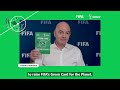 FIFA President shows Green Card for the Planet
