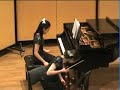 arensky piano trio no.1 in dmin, op.32 - 3rd movement: elegia- adagio

chamber music 2006 - winner of wellington region - national finalists

candidate/s: davidov's trio
piece: arensky piano trio in dmin opus 32

annie nguyen on piano
kelda morris on violin
sunny lee on cello

we'd had this piece for only nearly 2 months. at the beginning, it wasn't worked out for us... at all. it was tough, we struggled a lot, and we only had 2 months preparing for the competition. the trio was formed quite hasty, we had many conflicts between us, for example, in the performance style, each individual has different strength but in the end we had to sacrifice our own style to combine the 3 instruments to complete and sucessfully deliver the master piece to the audiences. 

it wasn't a perfect performance and it wasn't our best shot however the winning moment was absolutely a great memory for all of us!!! ^^