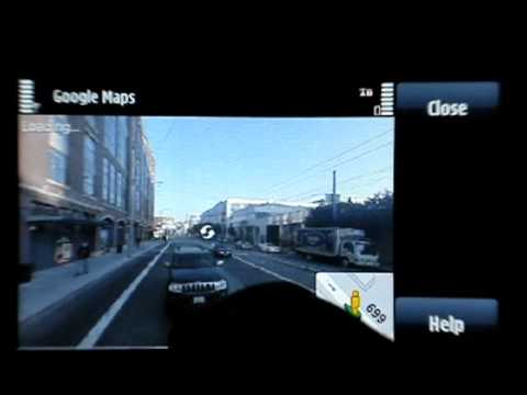 Nokia 5800 XpressMusic mostrando Google Maps con Street View 0 Nokia 5800 XpressMusic mostrando Google Maps con Street View