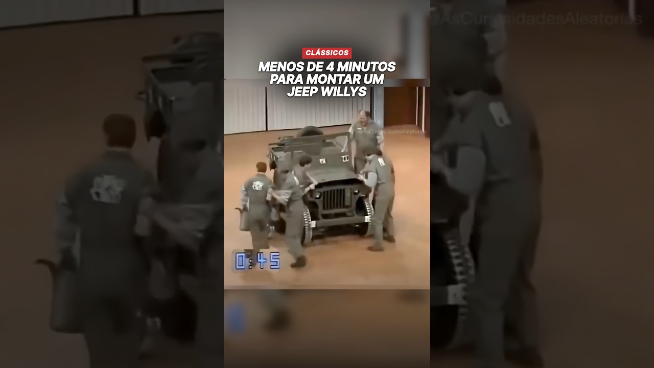 MENOS DE 4 MINUTOS PARA MONTAR UM JEEP WILLYS