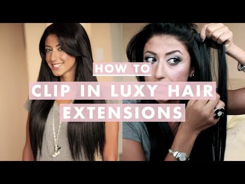 luxy hair - Here is my quick guide on How I Clip In my Luxy Hair Extensions. Transform your hair into thick, full bodied, beautiful locks in minutes! :) To get your own ...
