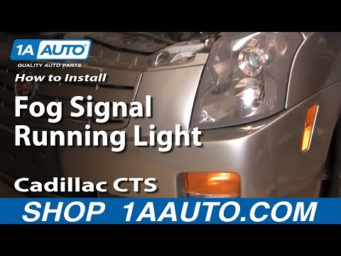 How to Install Replace Fog Signal Running Light Cadillac CTS 03-07 1AAuto.com