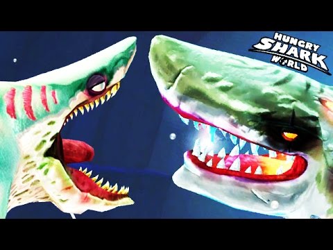 Hungry Shark World - Zombie Shark vs Atomic Shark