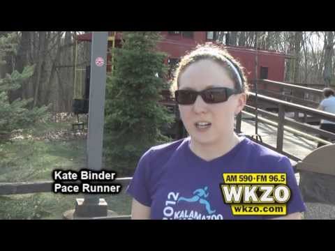 Kate Binder and Brett Beier explain what it takes to be an effective pacer in a marathon. Both will be pacing in the Kalamazoo Marathon on May 5th Kate Binder and Brett Beier explain what it takes to be an effective pacer in a marathon. Both will be pacing in the Kalamazoo Marathon on May 5th