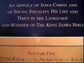 A brief video showing the cover of the book, THE BOOK OF MARTIN IN KING JAMES ENGLISH. His Life and Times in the Language and Manner of the King James Bible.