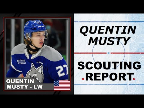QUENTIN MUSTY Highlights 2023 NHL Draft Prospect
