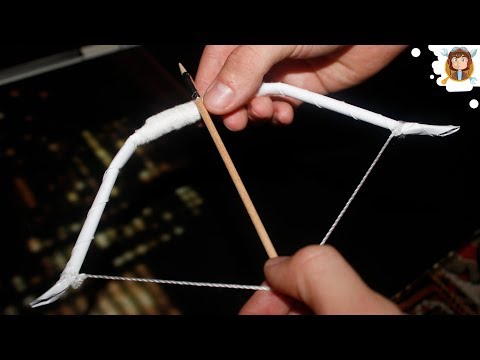 how to make a bow n arrow in minecraft