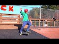 Ridin on a skateboard