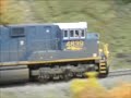 csx sd70ace at union connecting railroad