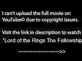 Lord of the Rings The Fellowship of the Ring, PART 1 /9,full film/movie online part1
