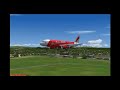 Air Asia Airbus A320 landing