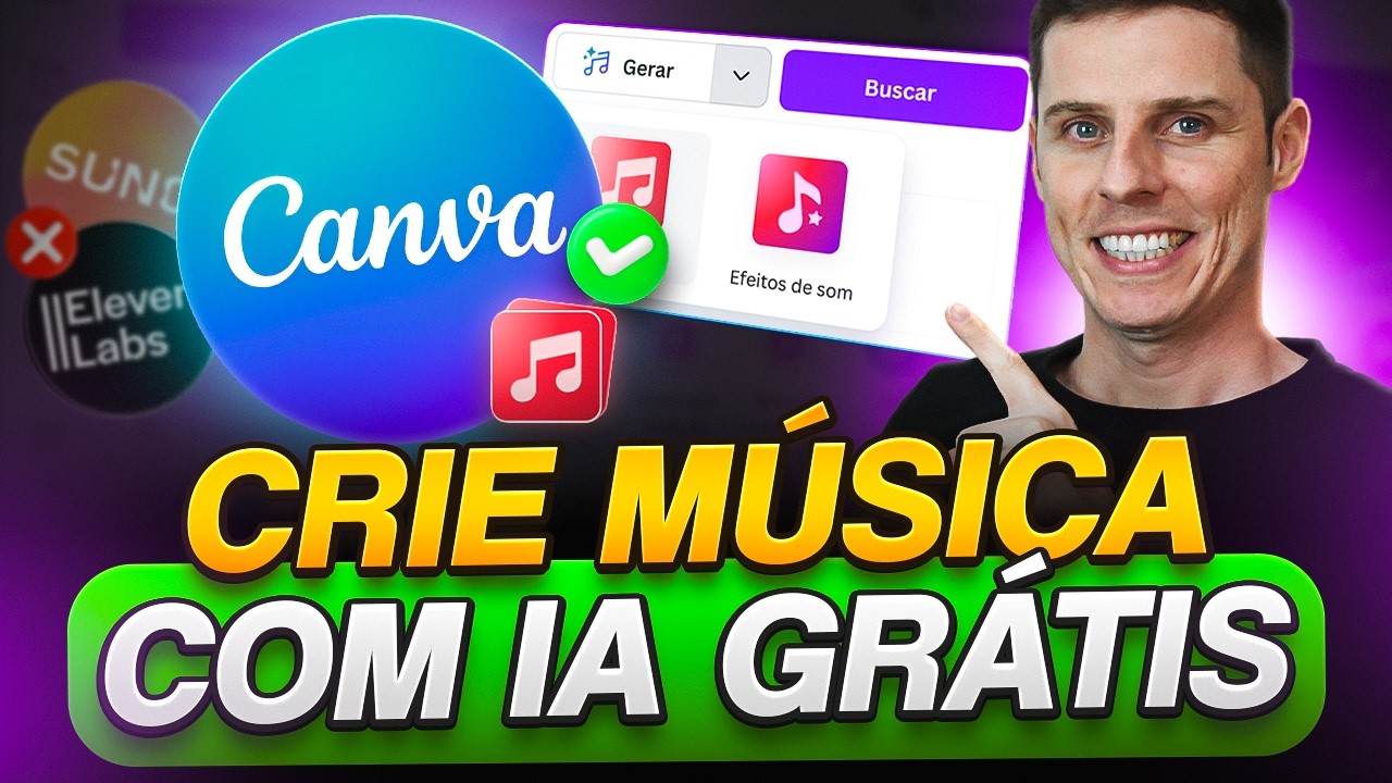 O Canva Agora CRIA Músicas com Inteligência Artificial (e é Grátis)