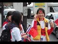 Chinese peaceful rally in Paris,France