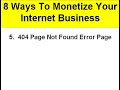 8 Ways To Monetize Your Internet Marketing Business 8 Ways To Monetize Your Internet Marketing Business
