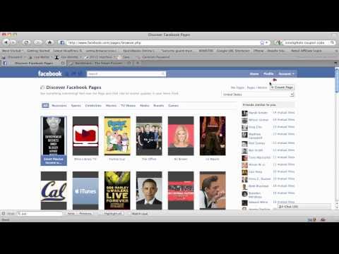 how to create facebook page