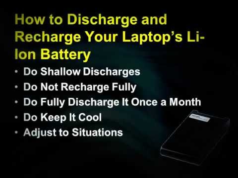 how to drain laptop battery