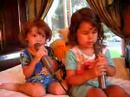 Toddlers singing London Bridge