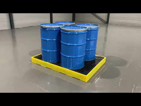 Видео: Поддон для бочек 4 x 205L 1675x1260x150mm ROMOLD BF4