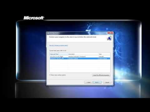 how to recover system files in windows 7