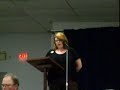 Jennifer Wigmore Alberta Greens candidate speech - Stettler