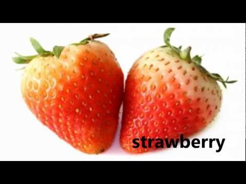 learn fruit names - This video shows the English Language Learner how to pronounce 36 different kinds of fruit in English, with beautiful full-color photos and each fruit repeat...
